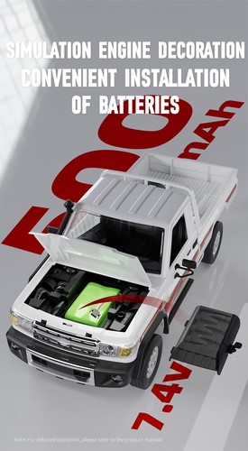 SG-1405/1406 2.4G 1:14 RC Pickup Truck 2WD 15KM/H Rear Straight Axle Drive Truck - Picture 20 of 26