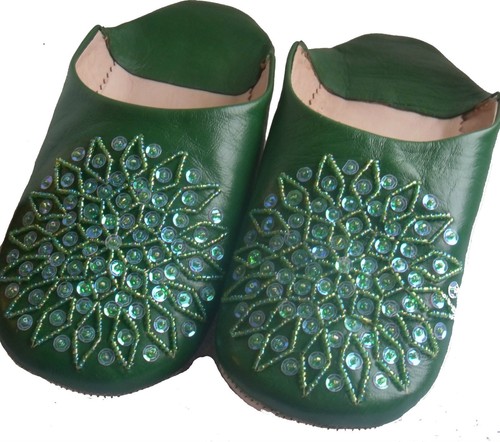 Comercio Justo Mujer Marroquí Babouche Pantuflas Disponible En 12 Colores & 10 - Imagen 35 de 35