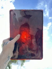 Blenko Dalle de Verre - 5513 Deep red