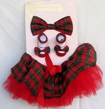 Bebe Baby Winter Boutique Plaid Holiday Set 0-12 Months