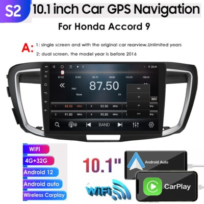 For Honda Accord 9 Car GPS Android 12 Radio Stereo WIFI Carplay Auto PIP 4+32G-A