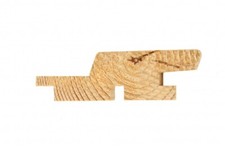 Profil elewacyjny romb 28 x 95mm z rowkiem i sprężyną modrzew naturalny