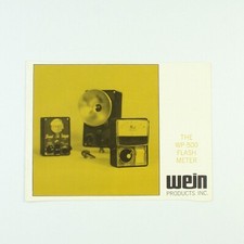 Wein WP-500 Flash Meter - Instruction Manual - Vintage
