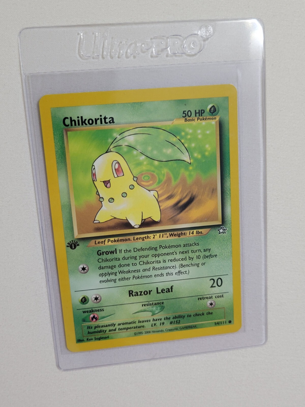 Chikorita - Pokemon Neo Genesis First 1st Edition #54 - Common