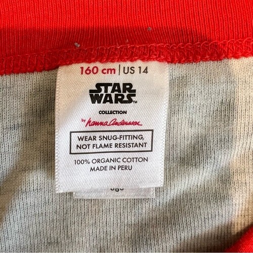 HANNA ANDERSSON Star Wars Mandalorian Holiday Long Johns Size 160 (US 14) - Picture 4 of 12