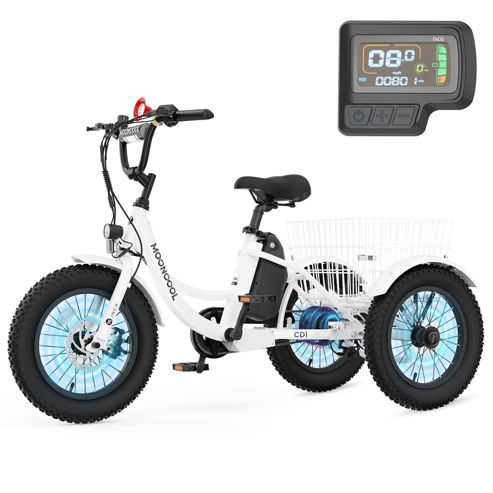MOPHOTO 250W 16 Inch Kids Electric Tricycle Aluminum Frame Motored Trike 250W