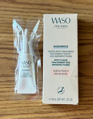 Shiseido Waso Koshirice Tinted Spot Treatment - Subtle Peach (0.33 oz) NIB Note