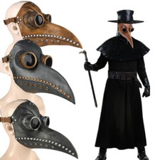Halloween Bird Mask Long Nose Beak Cosplay Steampunk Scary Latex Party Favors