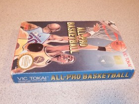 Nes - All-Pro Basketball Nintendo with Box -- Tested