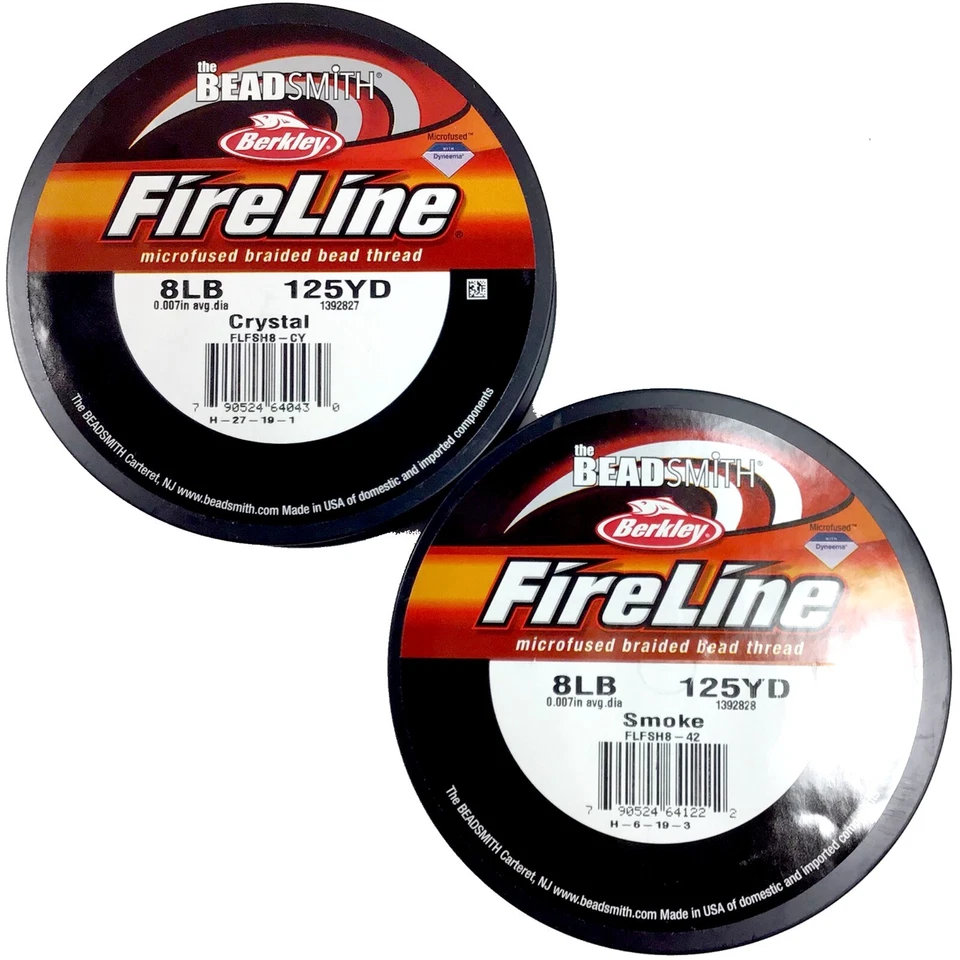 Hilo de abalorios FireLine 8 lb cristal humo negro abalorios 15YD 50 125 yardas/carrete Foto 2 de 4