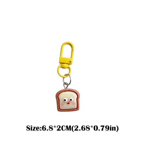 Cute Keychain Food Bag Keyring New Bag Pendant - Picture 2 of 13