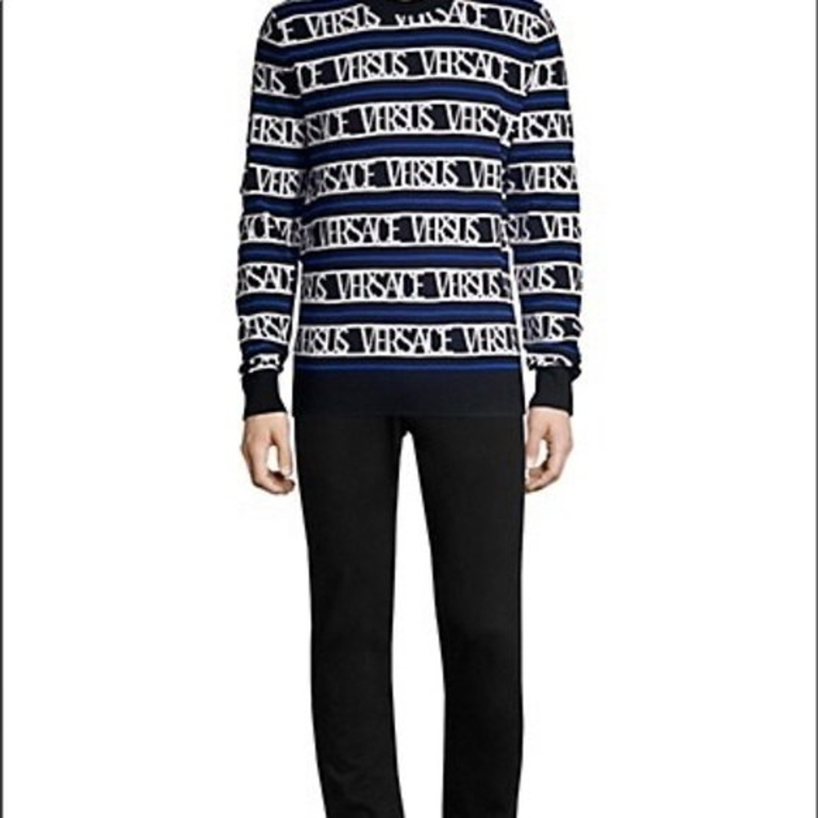 NWOT Versace Versus collection all over logo sweater size -48 image 4