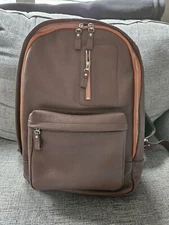 Brand New Christopher Straub VILLAGE LEATHER BACKPACK BROWN NWT SOLD OUT