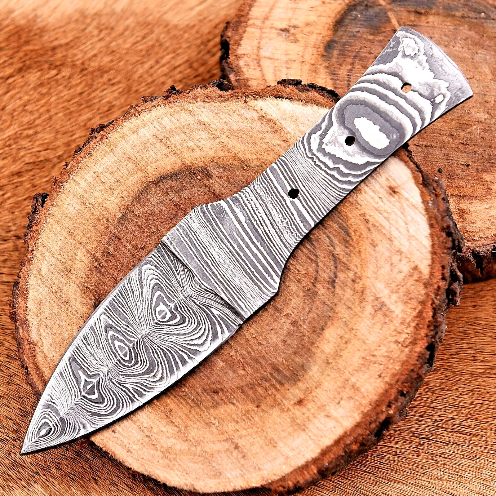 Custom Hand-Forged Damascus Steel Blade Throwing Boot Knife 2915