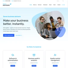 Business Advisors Website Design with Free VPS Web Hosting and Installation