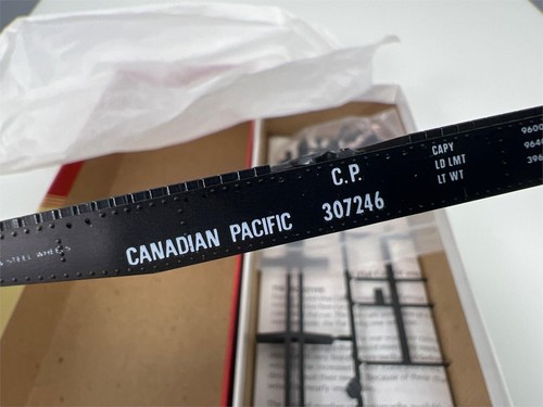 Red Caboose Kit HO RC-2216b 42’ Fish Belly Flat Car Canadian Pacific Car #307246 - Picture 3 of 5