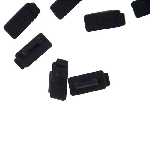 10pcs Black PC Laptop USB Plug Cover Stopper Rubber Soft Silicon Dust Cap S*h* - Photo 4/6