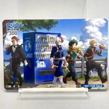 My Hero Academia Limited Quo Card Suntory Weekly Shonen Jump Japan Japanese A804