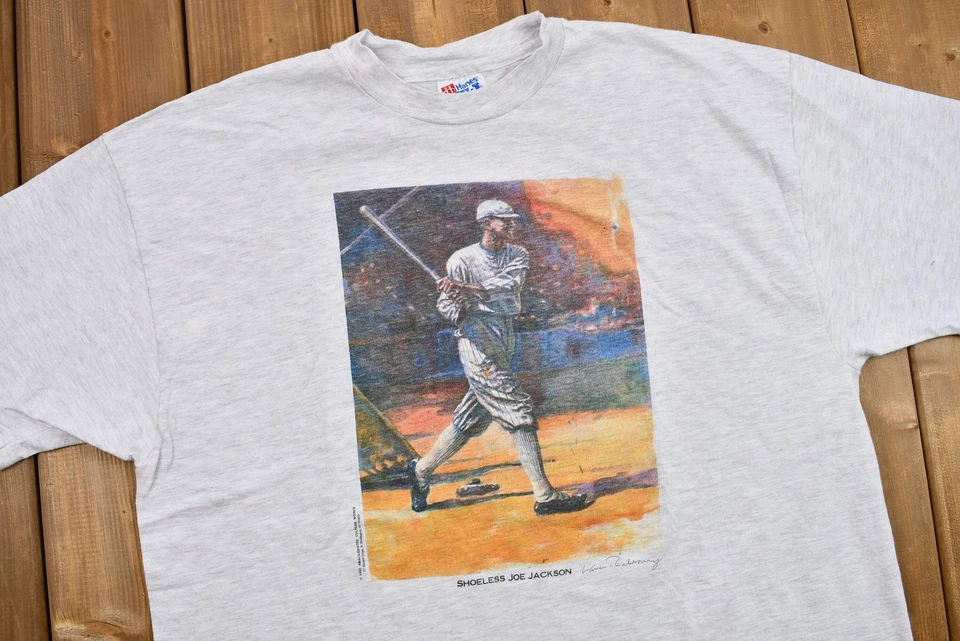 Винтажная футболка 1992 Shoeless Joe Jackson с графикой - Изображение 2 из 4
