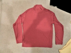 RARE! CHICO'S TRAVELERS PINK Long Sleeved Mock Turtleneck Top Size 2 10/12 | eBay