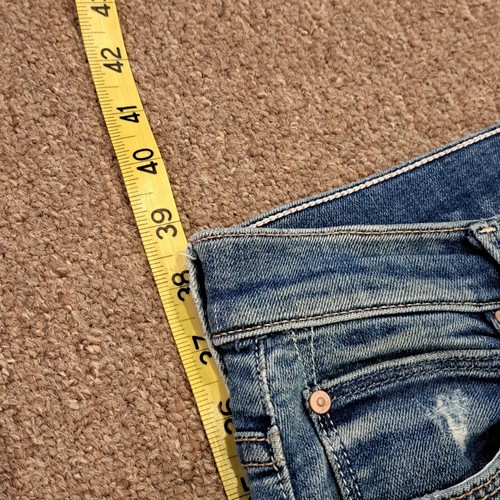 Mother The Super Stunner Ankle Racing Hearts Jeans Women’s 26 Distressed - Picture 13 of 15
