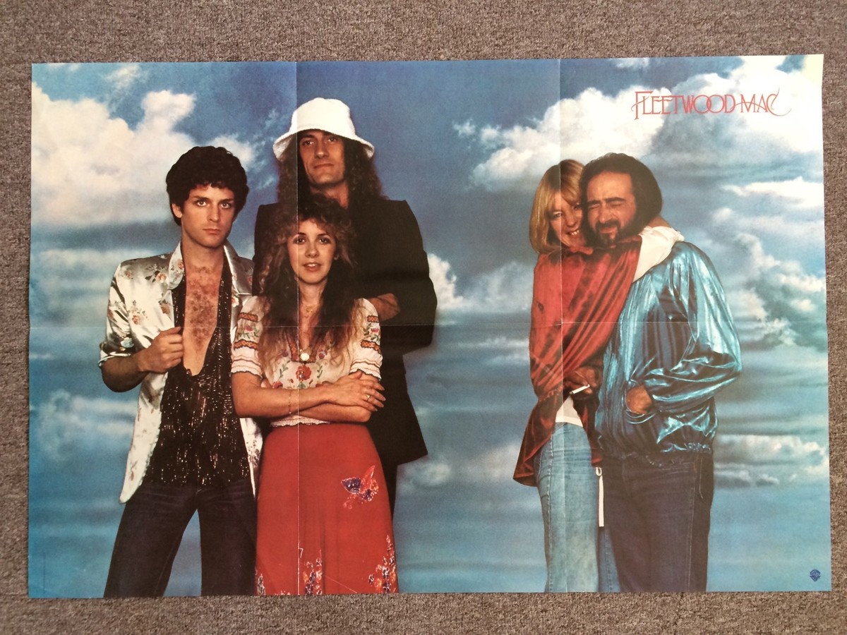 Fleetwood Mac 1978 Vintage Music Poster 35x23 Music Rock 'N' Roll