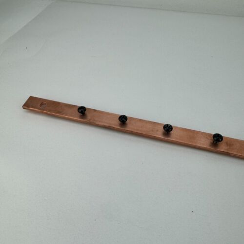 20" Black Box Pure Copper Grounding Rack Mountable Busbar Ground Bar RM064-R2 - Picture 4 of 4