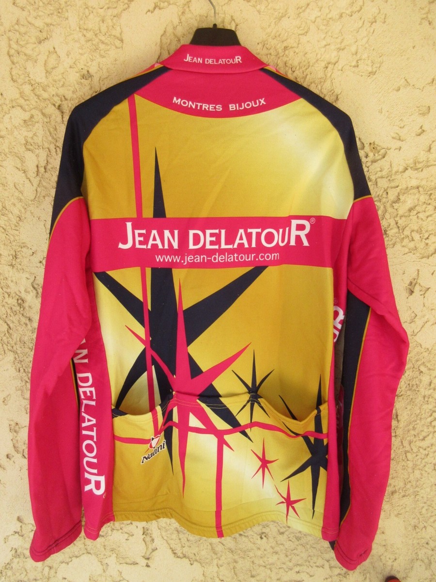 Maillot Cycliste Vintage Jean Delatour 2000 Par Biemme – Taille 5 / XL