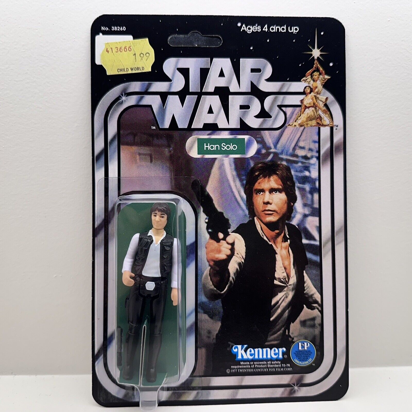 RETRO Star Wars 2022 Han Solo on 12-Back Replica Card (Faux Price Sticker)