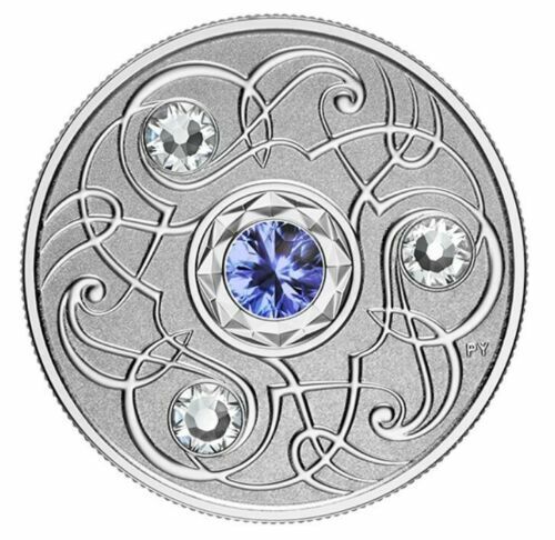 2020 NGC Reverse Proof 70 Birthstone September Silver Coin w Swarovski Crystals - Picture 1 of 6