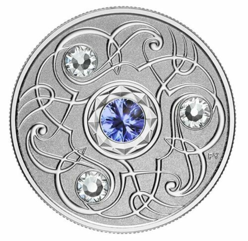 2020 NGC Reverse Proof 70 Birthstone September Silver Coin w Swarovski Crystals  - Picture 1 of 6