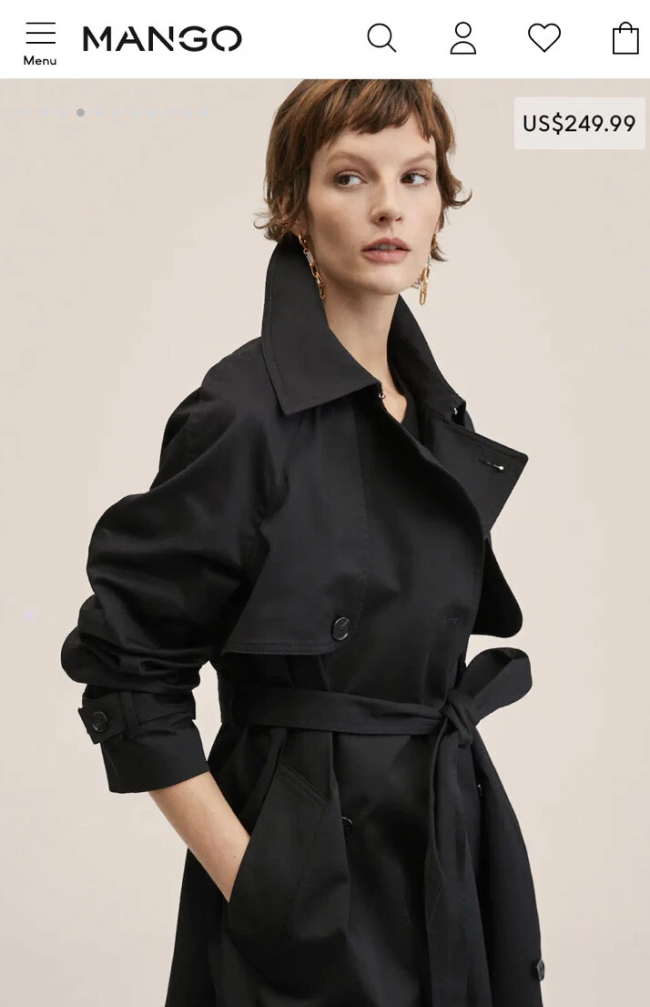 Mango navy best sale coat