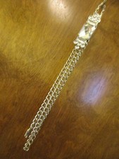 Women's Nickel Metal Hip/Waist Chain Belt with a Large Gemstone Clasp Size L/XL