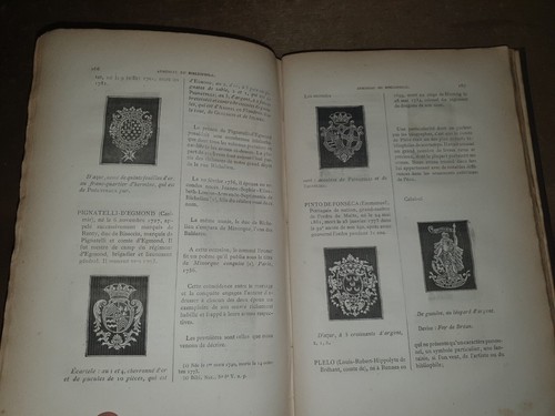 1870-3 ARMORIAL DU BIBLIOPHILE AVEC ILLUSTRATIONS VOL I COATS OF ARMS HERALDRY * - Picture 12 of 13