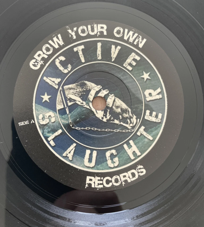 Active Slaughter - Tomorrow's Too Late 7” punk vinyl record NM / NM - Image 3 of 4