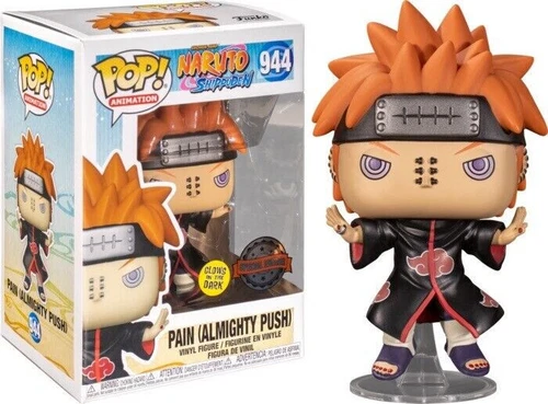 PAIN ALMIGHTY PUSH Naruto Shippuden Glow in the Dark GITD Funko POP! #944 NEW (A