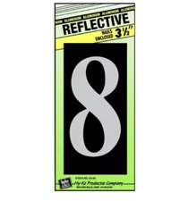 New Hy-Ko Prod CA-25/8 House Address Number "8"