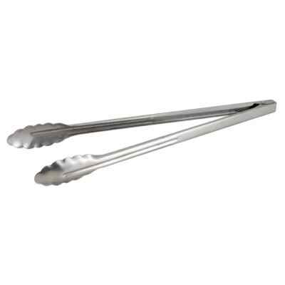 Winco Coiled Spring Extra Heavyweight Stainless Steel Utility Tong, 16-Inch