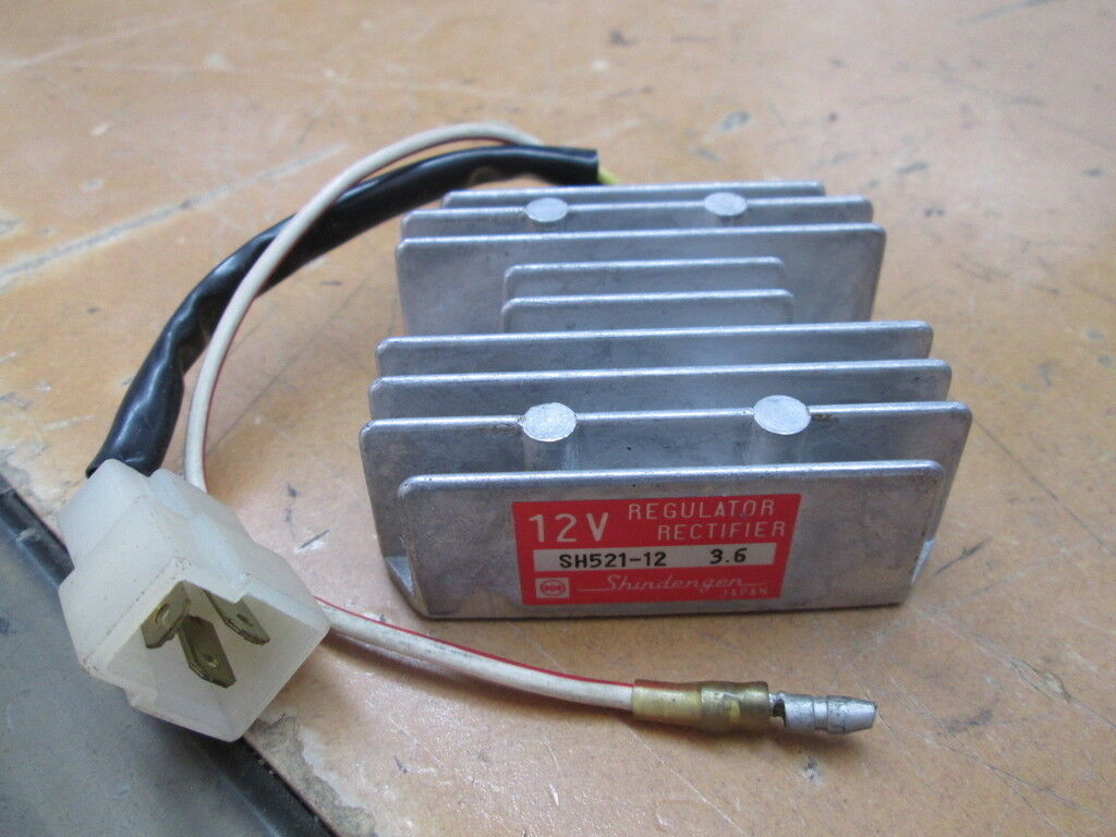 NOS Shindengen 12V Regulator Rectifier 1974 - 1985 Kawasaki NOS Shindengen 12V Regulator Rectifier 1974 - 1985 Kawasaki