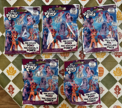 5X My Little Pony Mini Walker Pony Series 2 -Blind Bags Brand New Lot of 5 Bags