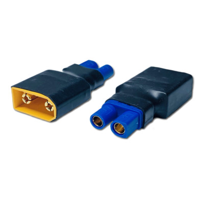 2x Adapter XT90 Stecker Male auf EC3 Buchse Female Goldstecker Adapterstecker RC