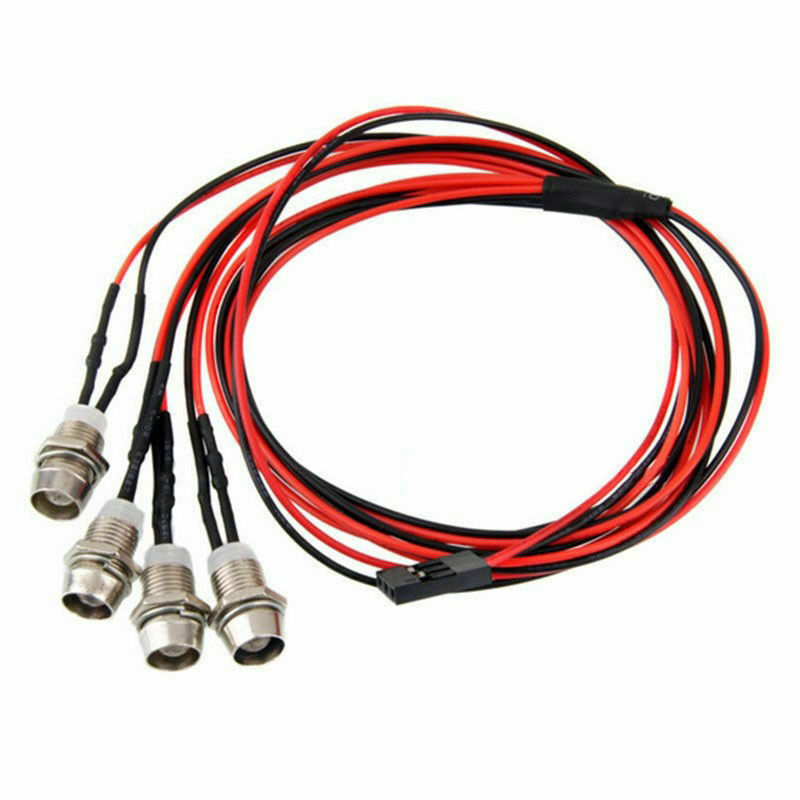 RC Car LED Light Kit - 4Pcs 5mm Low Power Lights For Drift Models (Blue, Red, White Options) - View #2