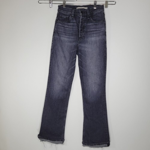 Jeans denim Hudson Faye antracite eco nero taglia 26 bootcut vita alta western - Foto 3 di 13