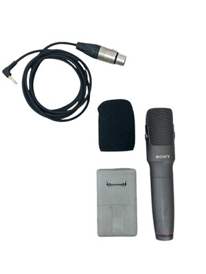 Sony ECM-MS957 Stereo Condenser Microphone, Cable, and