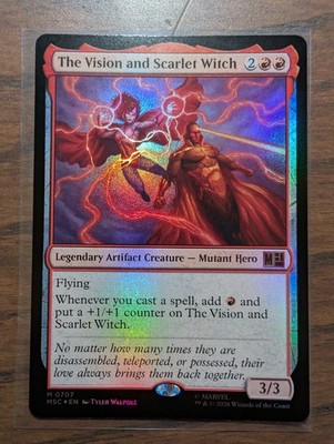 The Vision And Scarlet Witch FOIL MTG Marvel Jumpstart NM-M 707