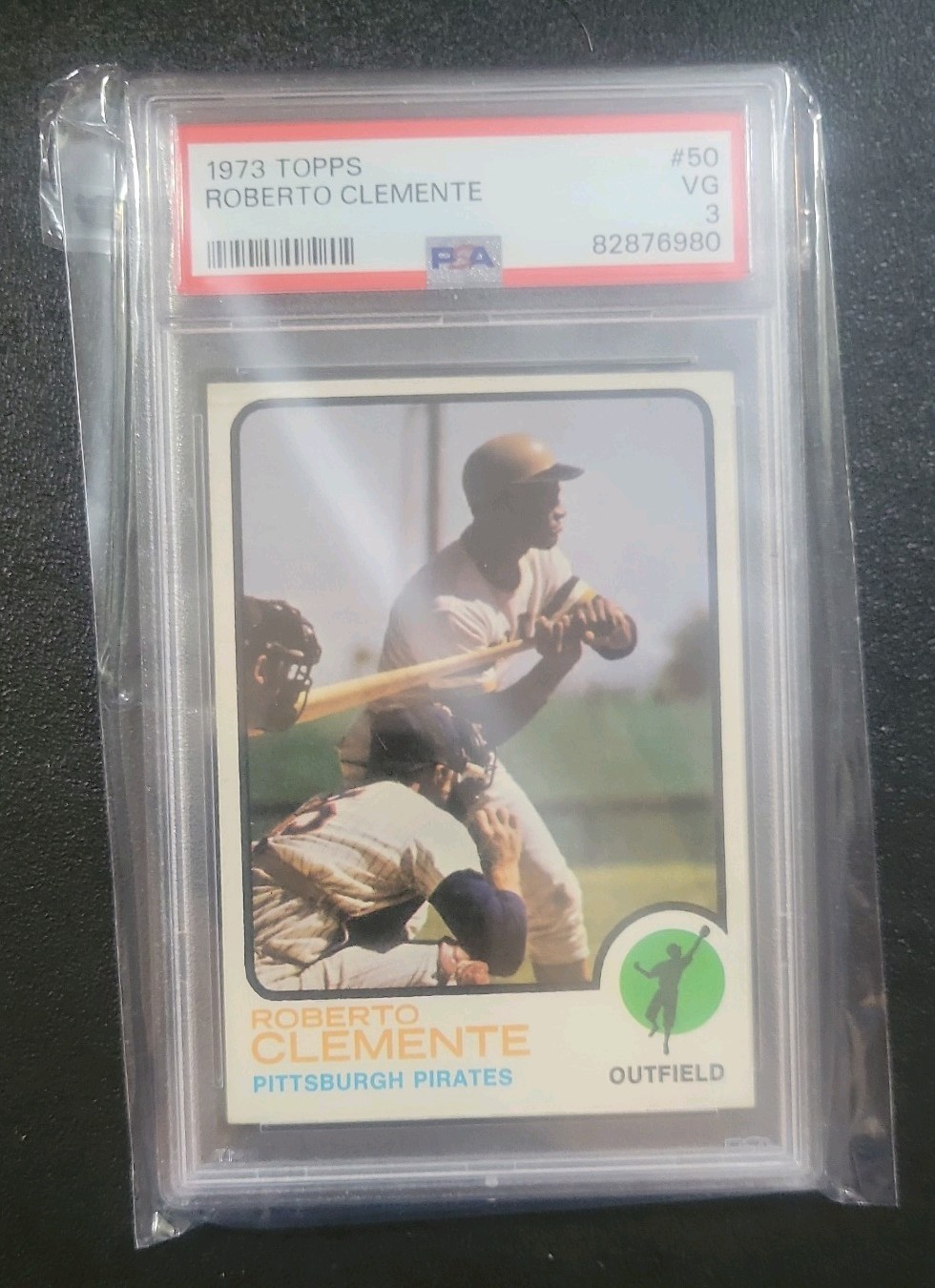 1973 Topps Roberto Clemente # 50 PSA 3 Pittsburgh Pirates Baseball Card ⚾️ view 1