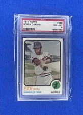 1973 Topps #228 Bobby Darwin TWINS PSA 8