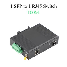 Industrial POE Switch 100M/1000M 1 Optical 1 POE Ports Single Mode Dual-Fiber SC