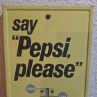 Vintage Say Pepsi Cola Please Metal Thermometer Sign Bottle Cap M-165 — photo 2