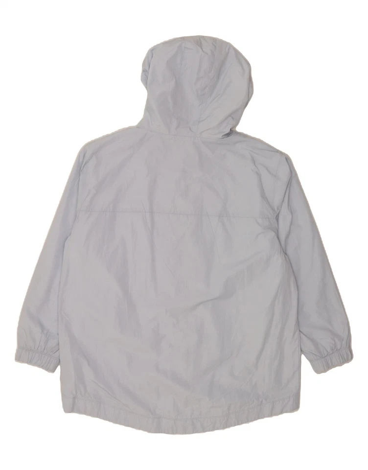 Chaqueta de lluvia DKNY para mujer de gran tamaño con capucha Reino Unido 16 grande azul poliéster MV13 Foto 2 de 3